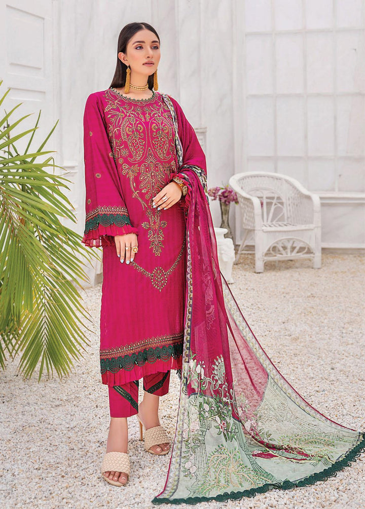 Sahane By LALA Textiles Embroidered Lawn Suits Unstitched 3 Piece LT22S Safiya - Summer Collection