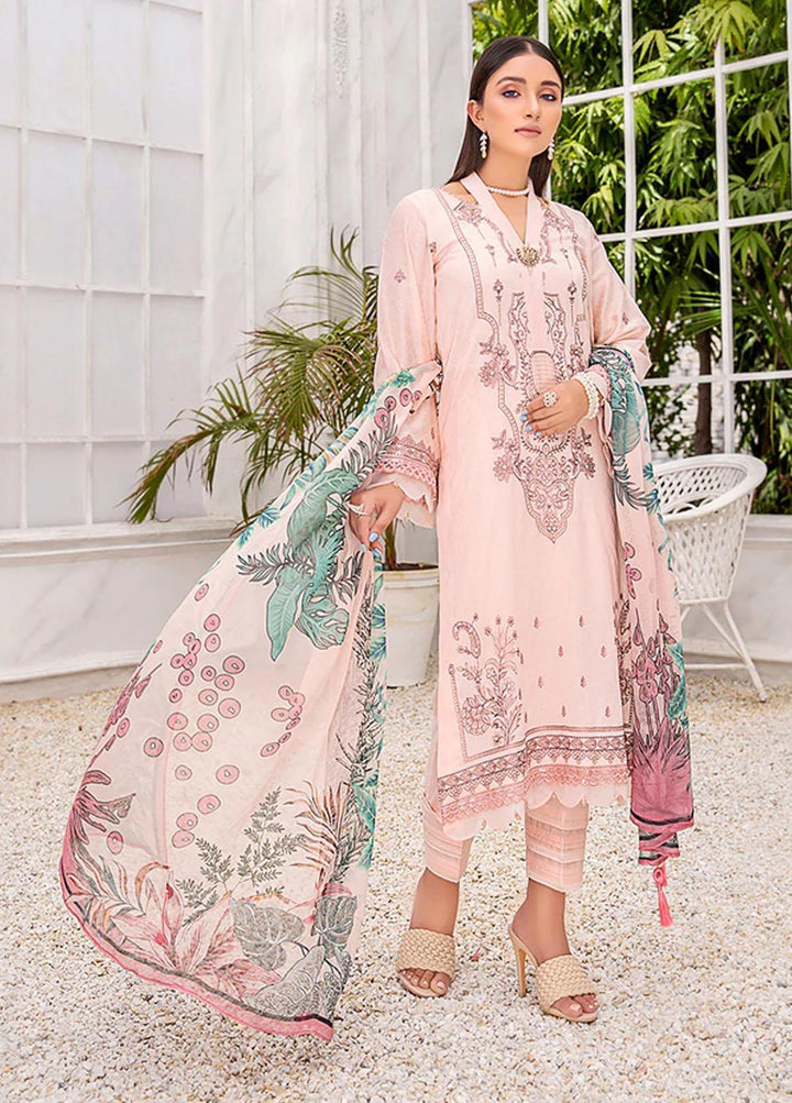 Sahane By LALA Textiles Embroidered Lawn Suits Unstitched 3 Piece LT22S Tanaz - Summer Collection