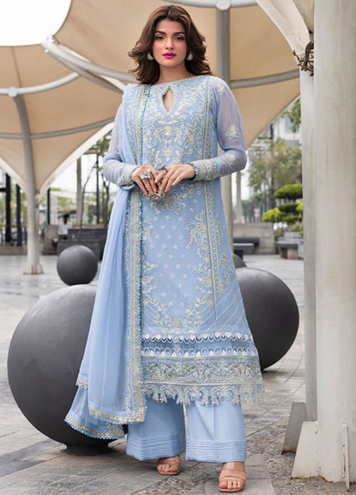 Sahane Embroidered Chiffon Suits Unstitched 3 Piece CT 25001 First Rain - Formals Collection