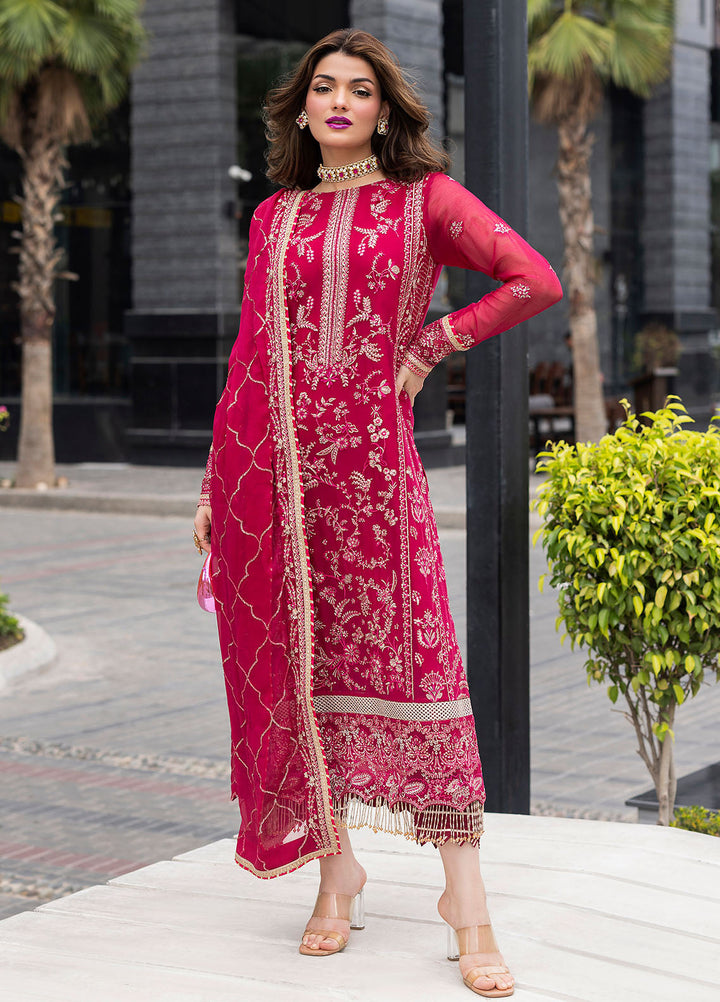 Sahane Embroidered Chiffon Suits Unstitched 3 Piece CT 25003 Dousee - Formals Collection