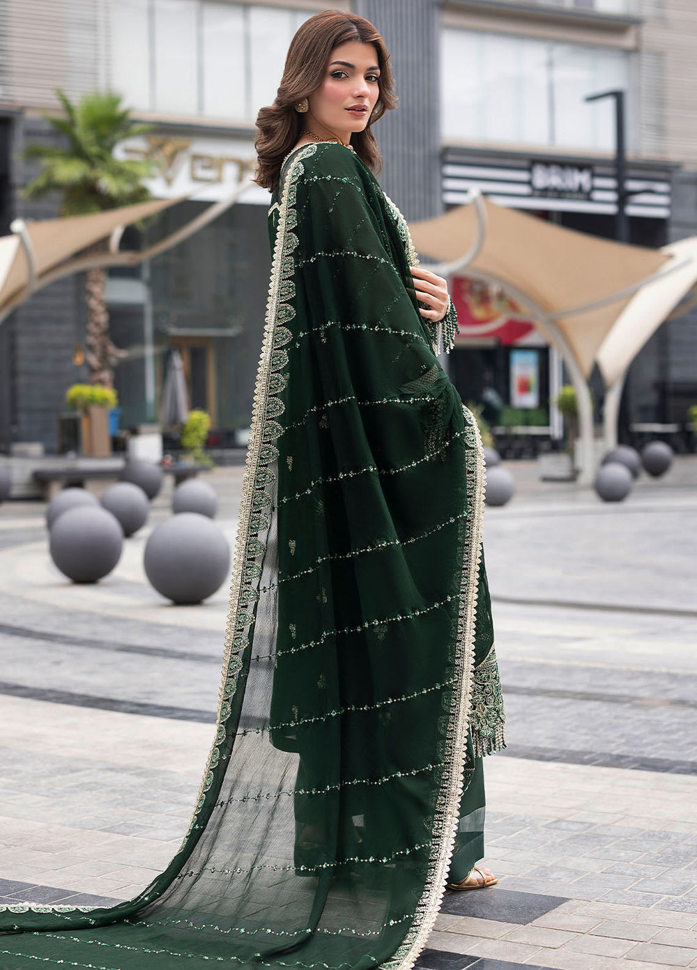 Sahane Embroidered Chiffon Suits Unstitched 3 Piece CT 25004 Everyn - Formals Collection
