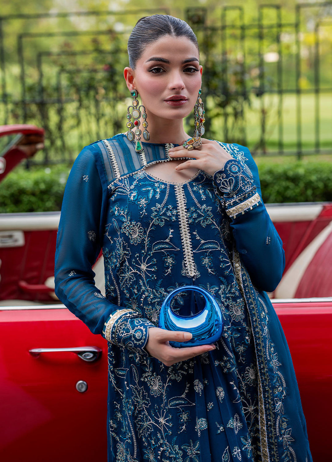 Sahane Embroidered Chiffon Suits Unstitched 3 Piece CT 25008 Breeze - Formals Collection