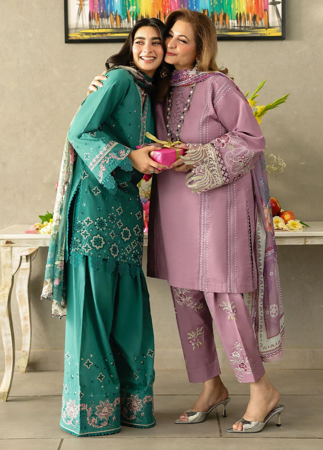 Sahane Embroidered Lawn Suits Unstitched 3 Piece SNE25IL CT-21003 Lilaia - Summer Collection