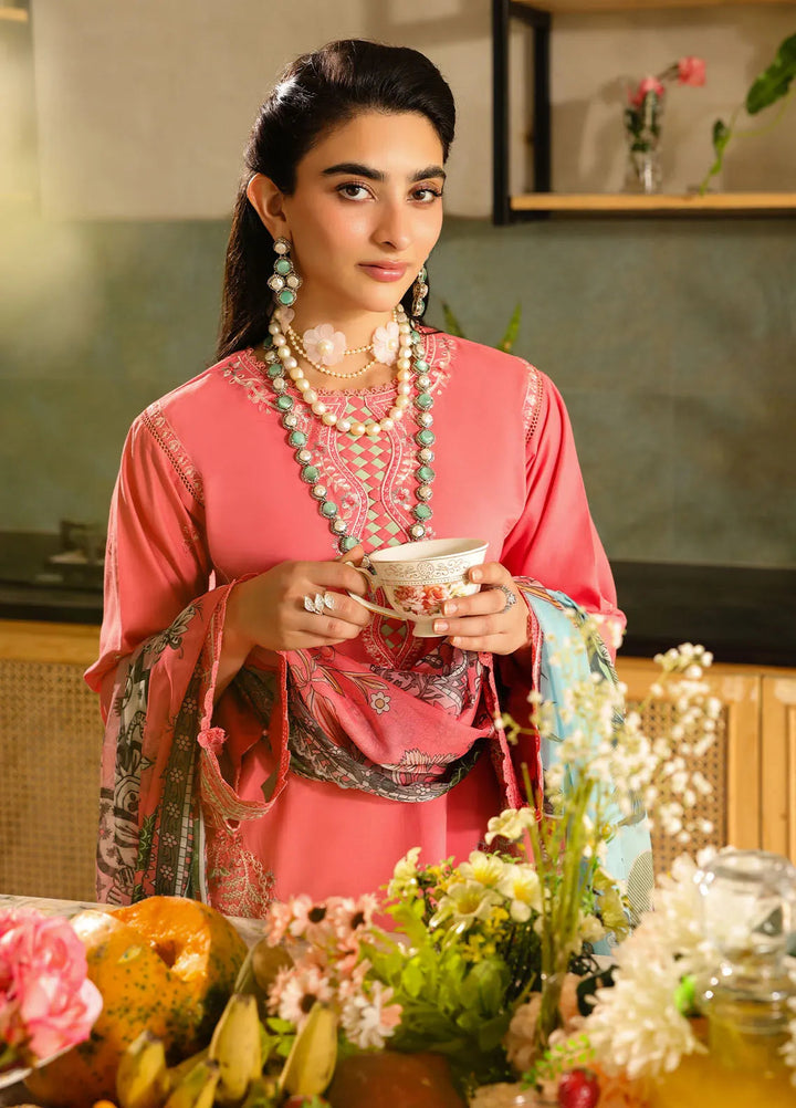 Sahane Embroidered Lawn Suits Unstitched 3 Piece SNE25IL CT-21006 Rosetta - Summer Collection