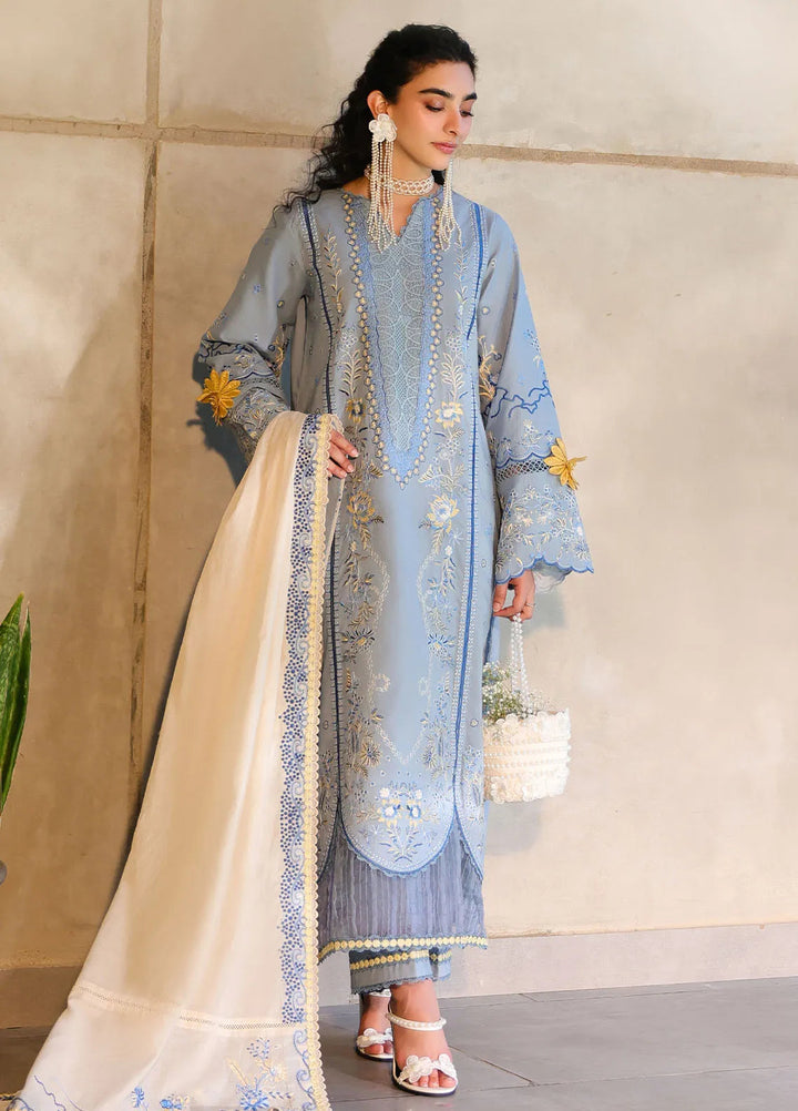 Sahane Embroidered Lawn Suits Unstitched 3 Piece SNE25IL CT-21007 Luna - Summer Collection