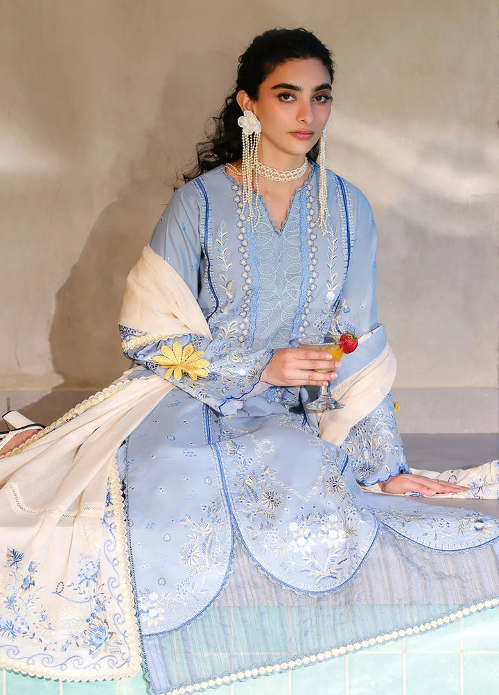 Sahane Embroidered Lawn Suits Unstitched 3 Piece SNE25IL CT-21007 Luna - Summer Collection