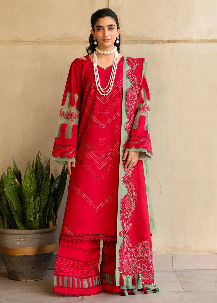 Sahane Embroidered Lawn Suits Unstitched 3 Piece SNE25IL CT-21008 Risate - Summer Collection
