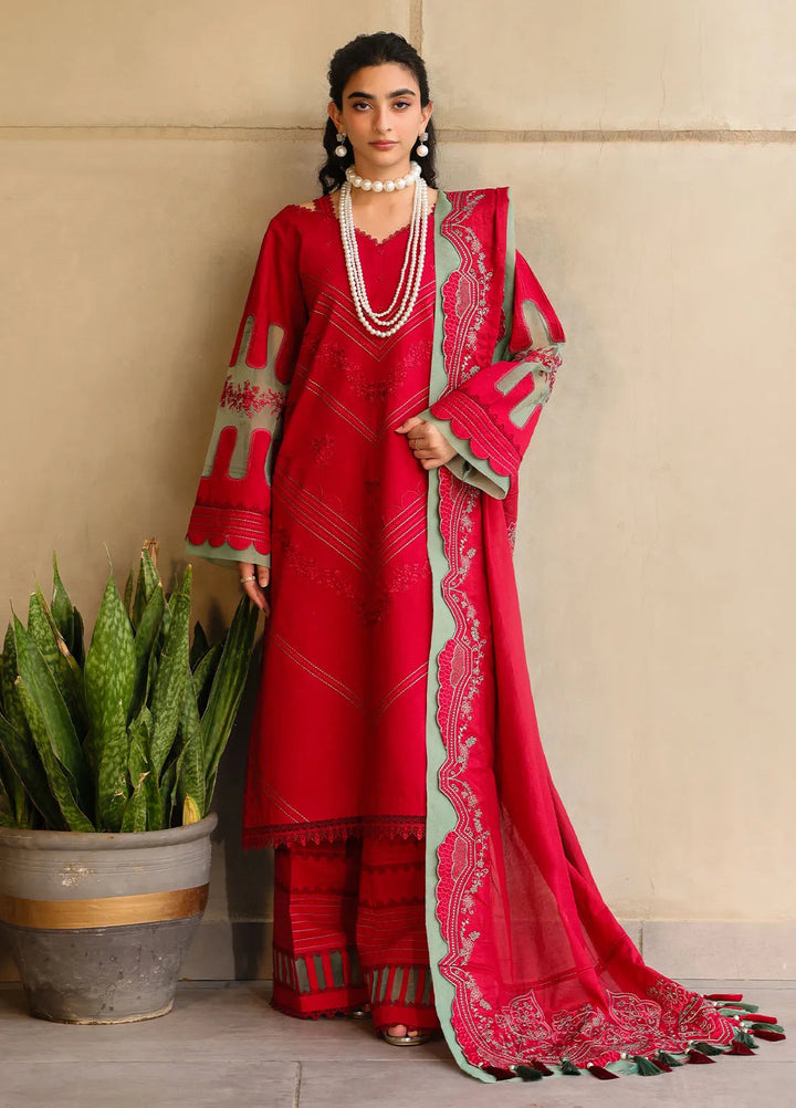 Sahane Embroidered Lawn Suits Unstitched 3 Piece SNE25IL CT-21008 Risate - Summer Collection