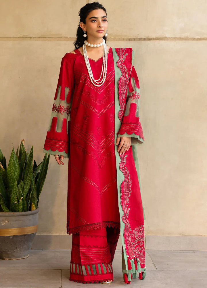 Sahane Embroidered Lawn Suits Unstitched 3 Piece SNE25IL CT-21008 Risate - Summer Collection