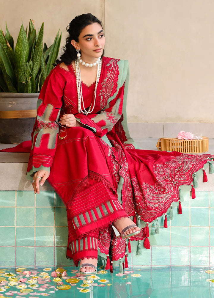 Sahane Embroidered Lawn Suits Unstitched 3 Piece SNE25IL CT-21008 Risate - Summer Collection