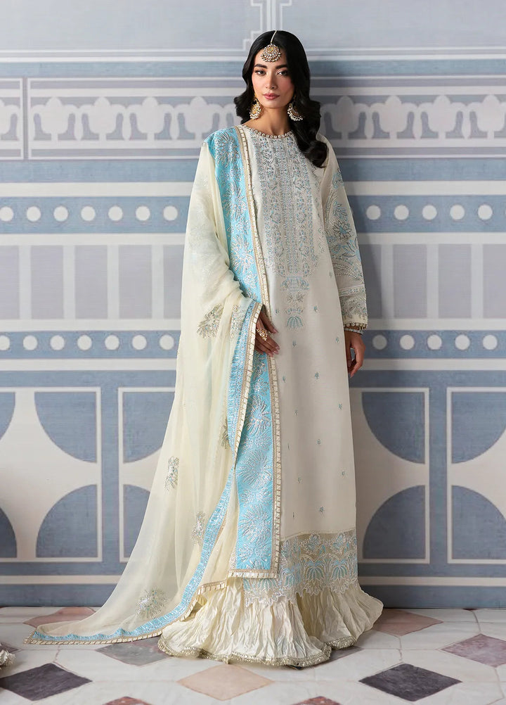 Sahane Embroidered Raw Silk Suits Unstitched 3 Piece SNE24TG TSG-03 Glow - Festive Collection