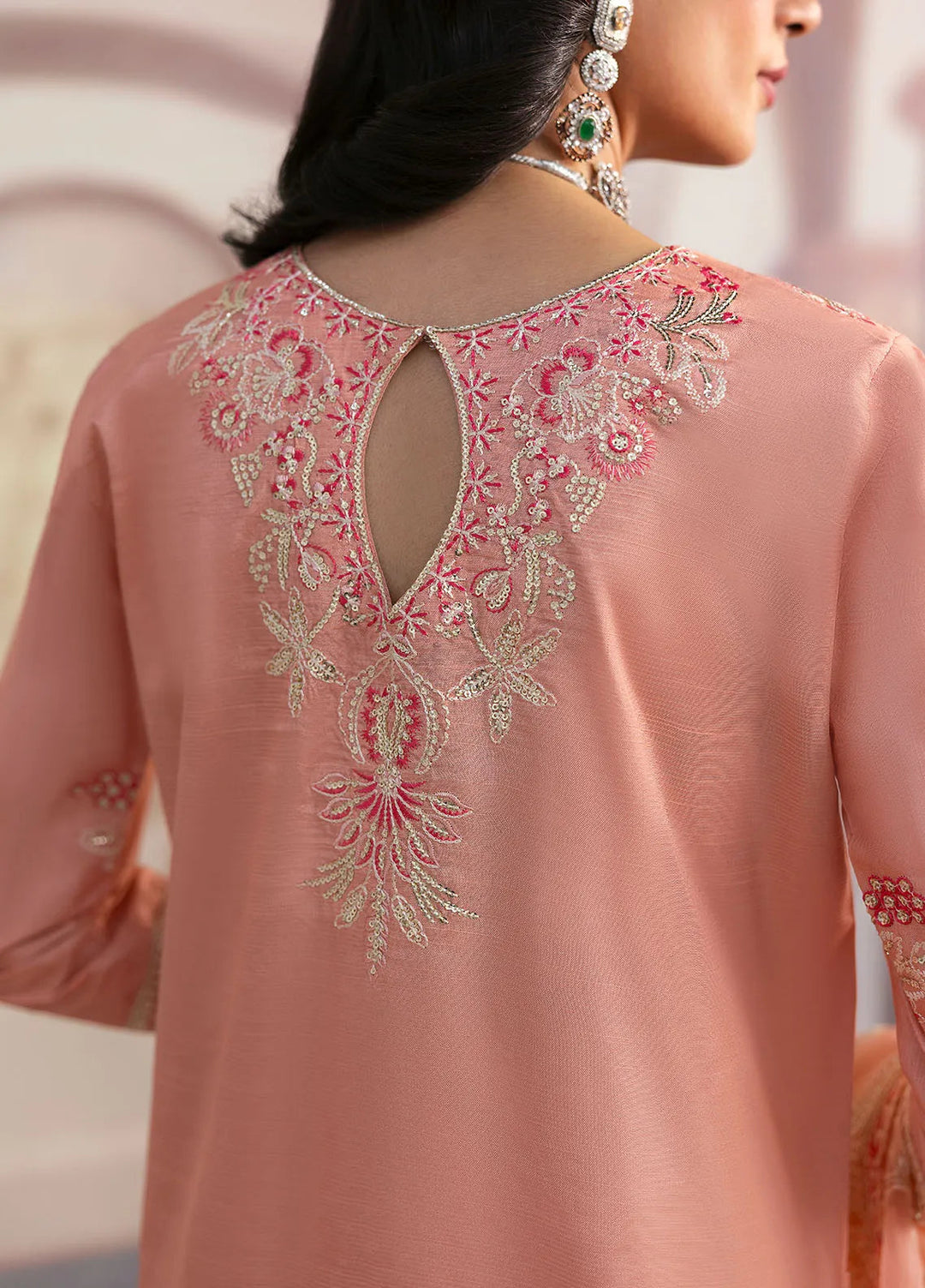 Sahane Embroidered Raw Silk Suits Unstitched 3 Piece SNE24TG TSG-06 Petal  - Festive Collection