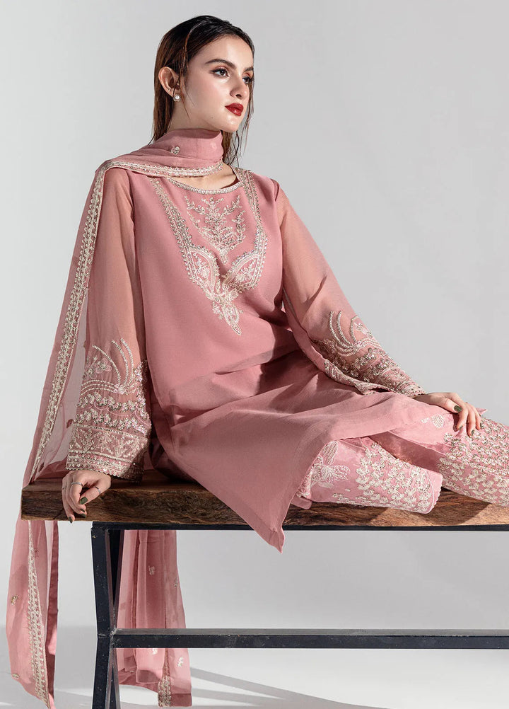 Sahane Pret Embroidered Chiffon 3 Piece Suit ME-02 Clio