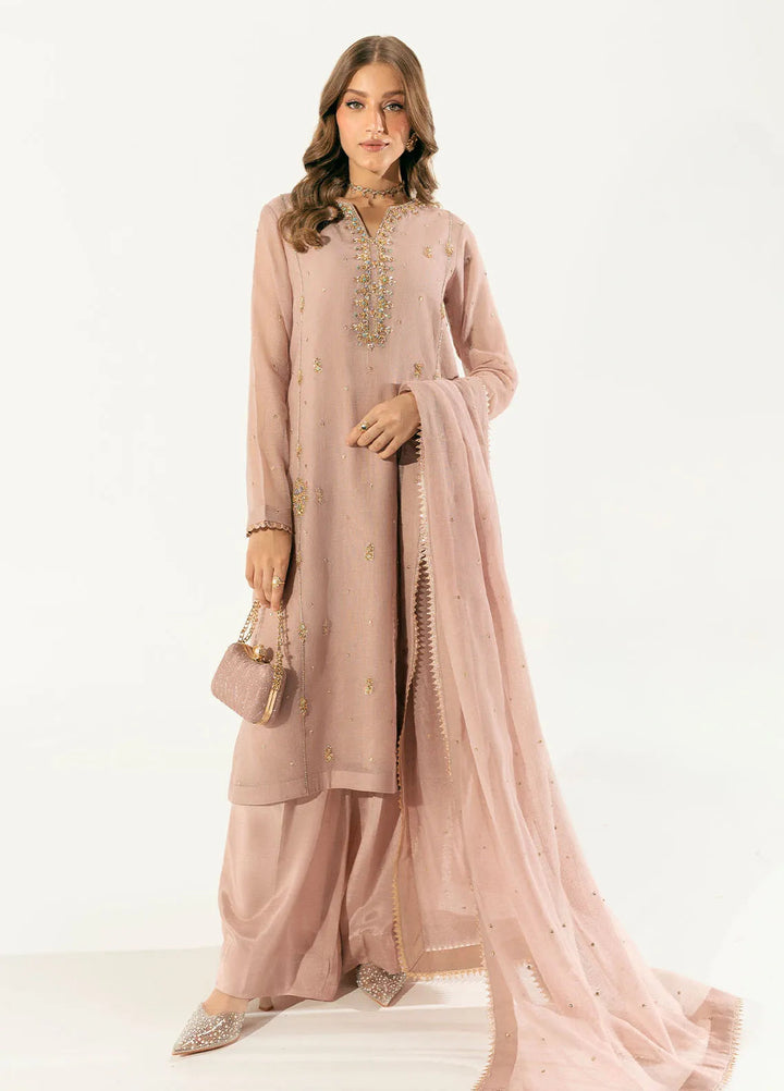 Sahane Pret Embroidered Cotton Net 3 Piece Suit ME 24007 Lisa