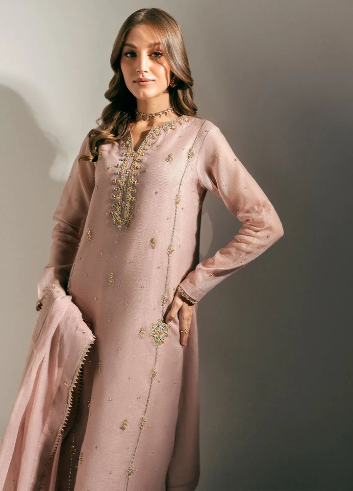 Sahane Pret Embroidered Cotton Net 3 Piece Suit ME 24007 Lisa
