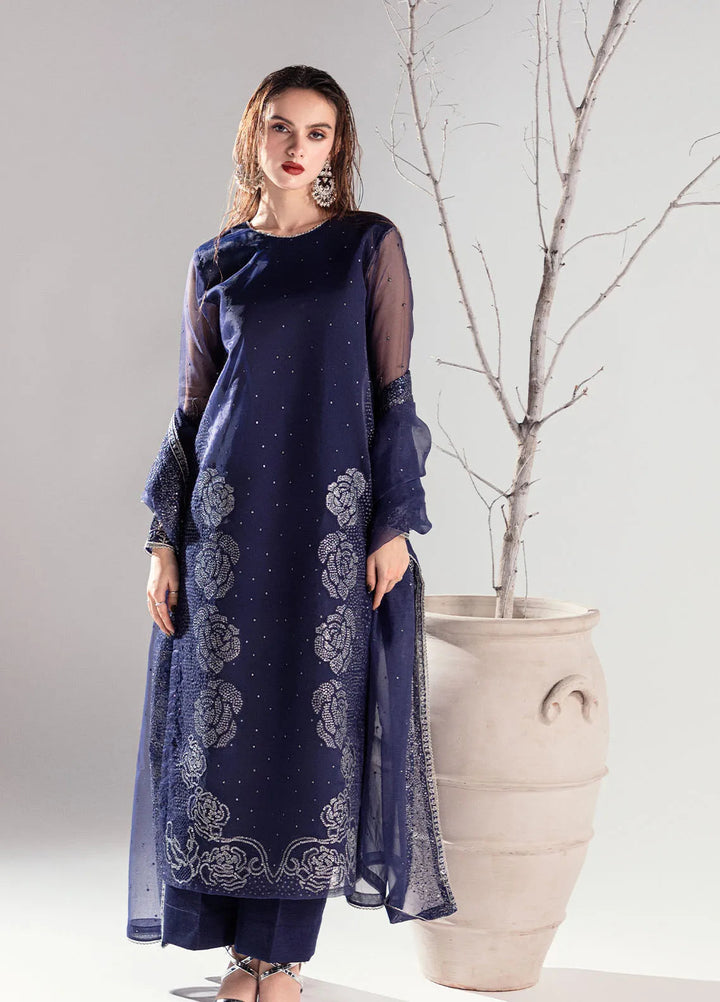 Sahane Pret Embroidered Organza 3 Piece Suit ME-06 Elektra