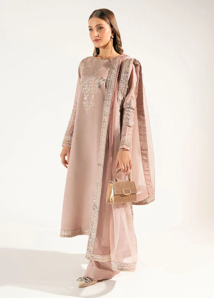 Sahane Pret Embroidered Raw Silk 3 Piece Suit ME 24005 Pelin