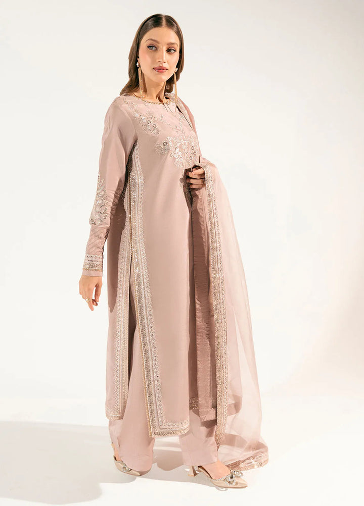 Sahane Pret Embroidered Raw Silk 3 Piece Suit ME 24005 Pelin