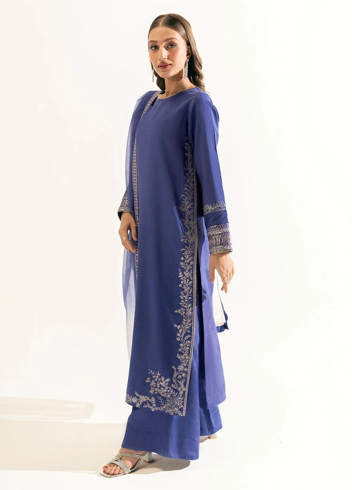 Sahane Pret Embroidered Raw Silk 3 Piece Suit ME 24006 Aksel