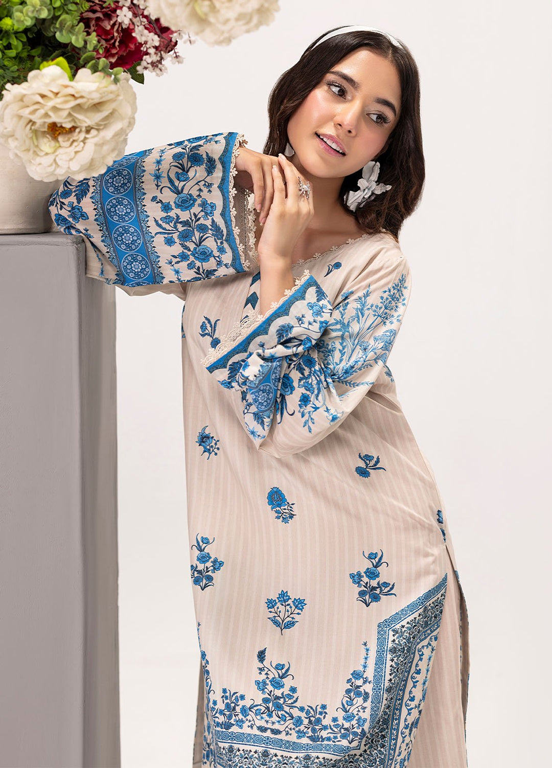 Sahane Pret Printed Poly Lawn 2 Piece Suit ME26004 Delulu