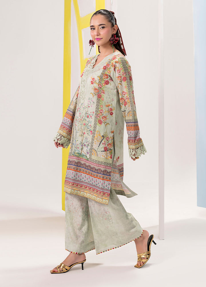 Sahane Pret Printed Poly Lawn 2 Piece Suit ME26006 Matcha