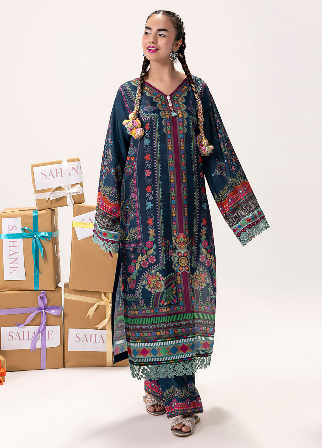 Sahane Pret Printed Poly Lawn 2 Piece Suit ME26007 OG