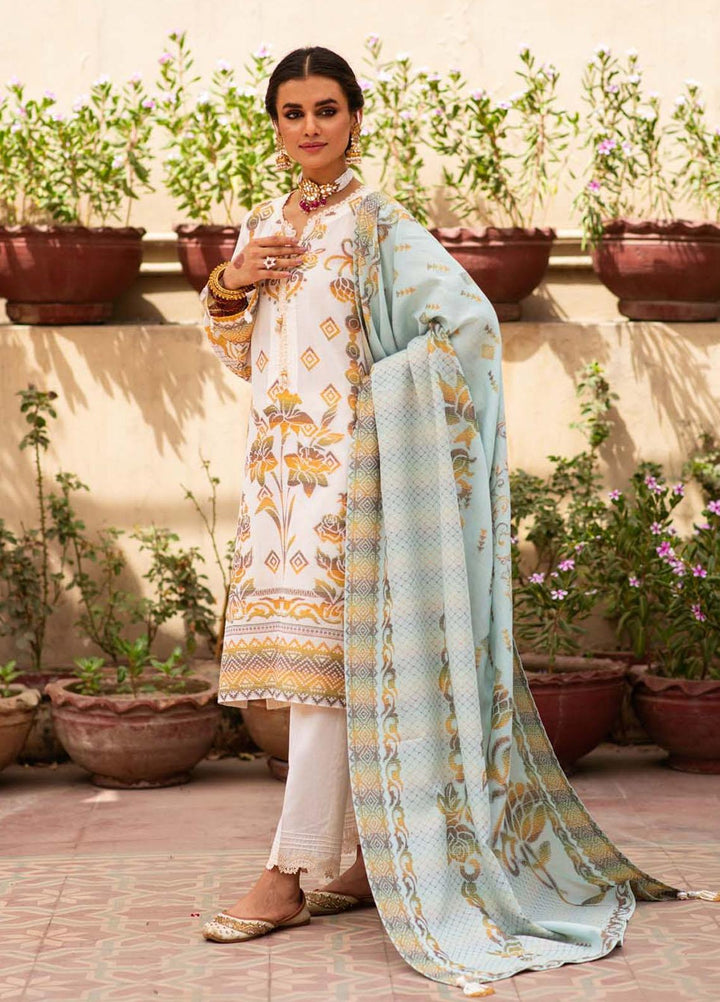 Sahar Jacquard Cotton Suits Unstitched 3 Piece SAENJC Gul 0 Gulzar - Summer Collection