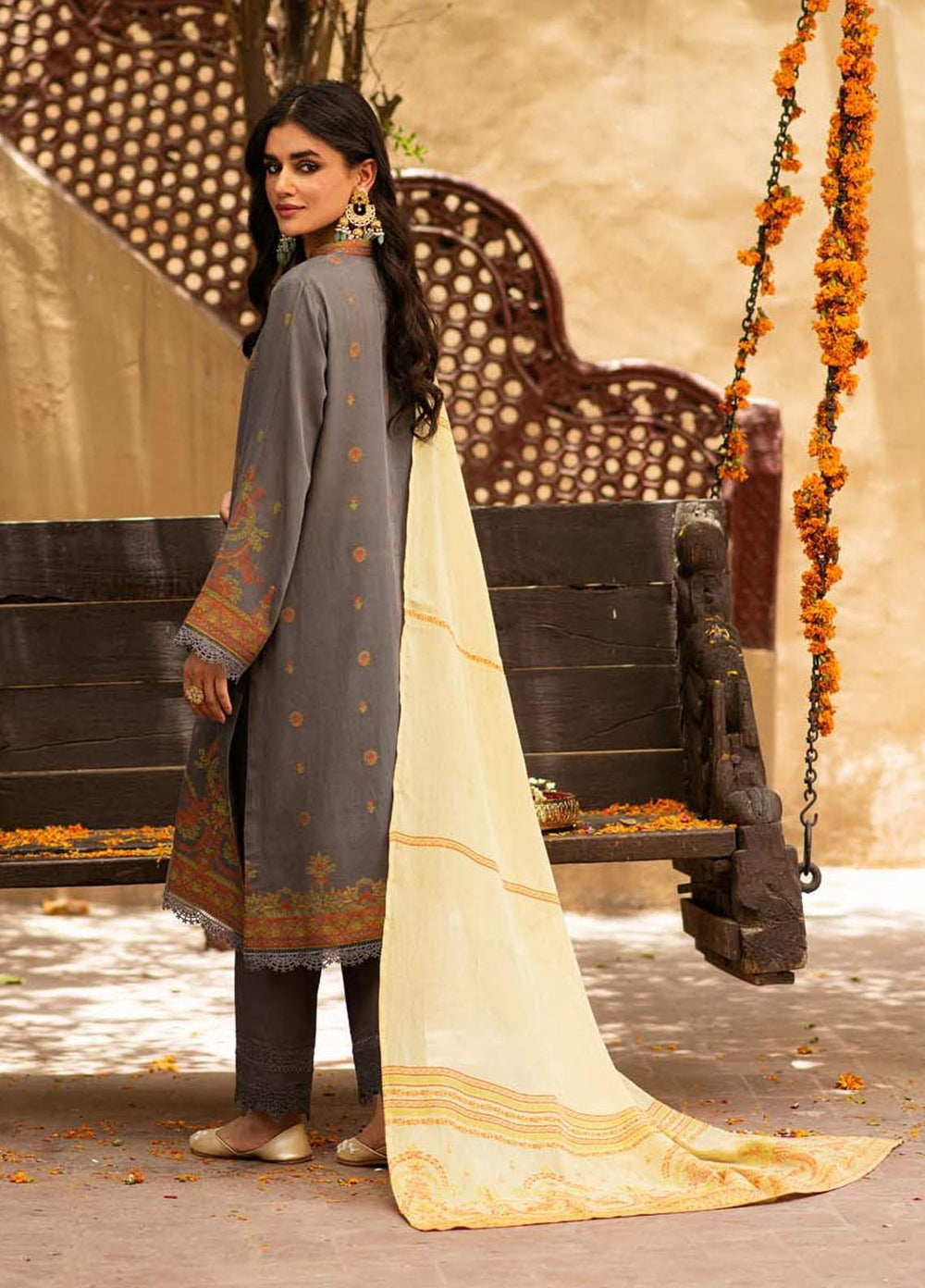 Sahar Jacquard Cotton Suits Unstitched 3 Piece SAENJC Kehkashan - Summer Collection