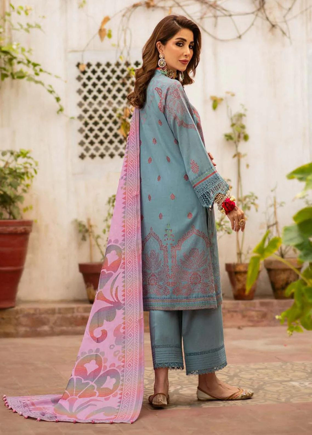 Sahar Jacquard Cotton Suits Unstitched 3 Piece SAENJC Nargis - Summer Collection