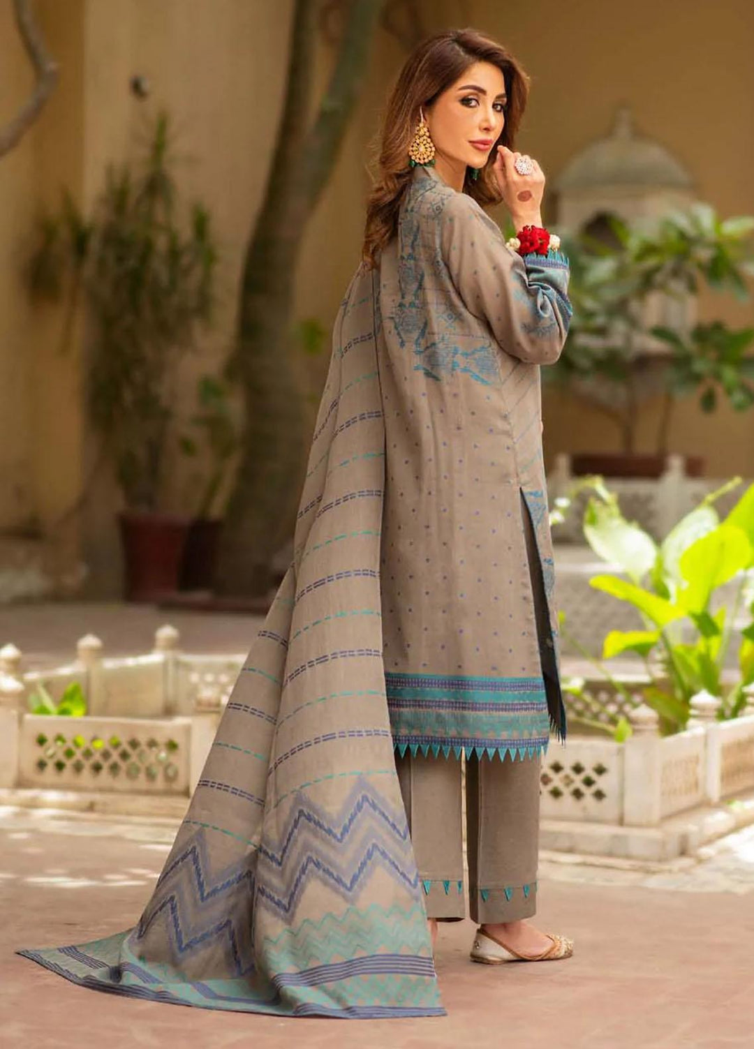Sahar Jacquard Cotton Suits Unstitched 3 Piece SAENJC Surkh Roo - Summer Collection
