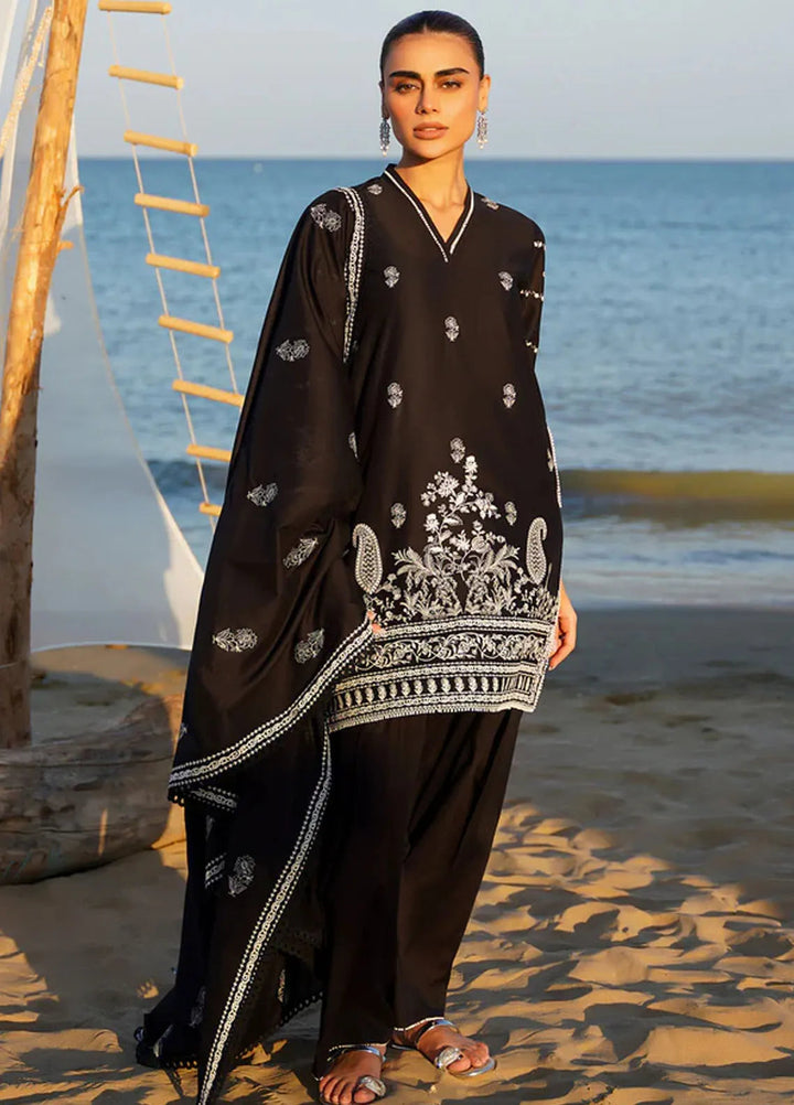 Sahar Chikankari Lawn Suit Unstitched 3 Piece SHR24C D-04 - Summer Collection