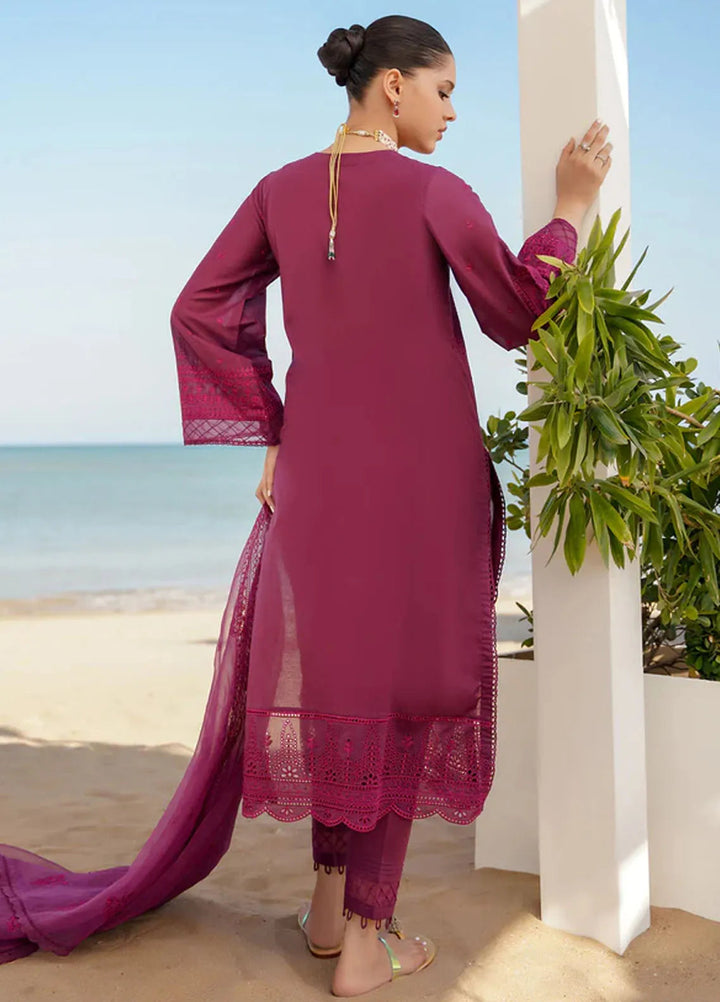 Sahar Chikankari Lawn Suit Unstitched 3 Piece SHR24C D-05 - Summer Collection