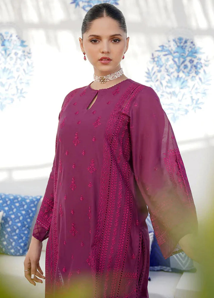 Sahar Chikankari Lawn Suit Unstitched 3 Piece SHR24C D-05 - Summer Collection