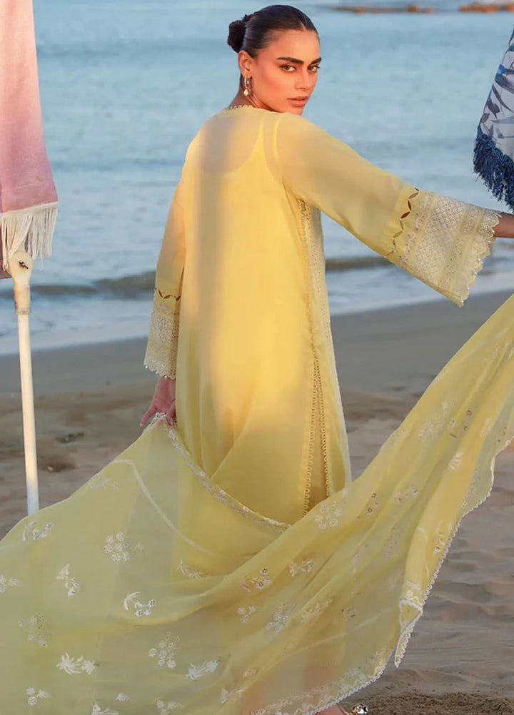 Sahar Chikankari Lawn Suit Unstitched 3 Piece SHR24C D-09 - Summer Collection