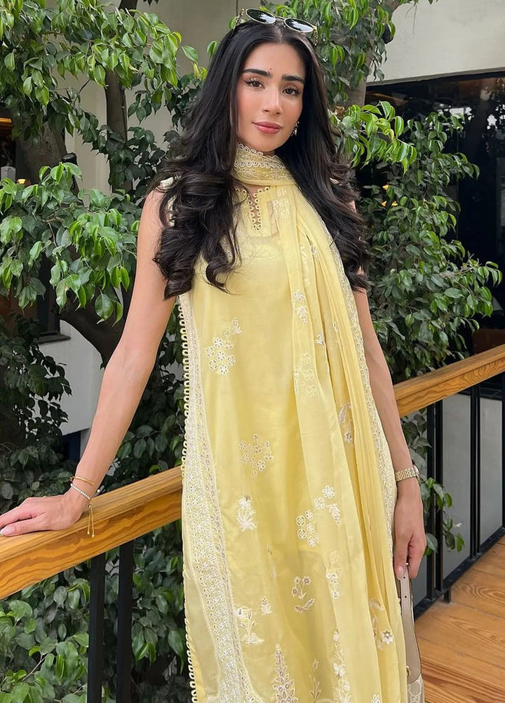 Sahar Chikankari Lawn Suit Unstitched 3 Piece SHR24C D-09 - Summer Collection