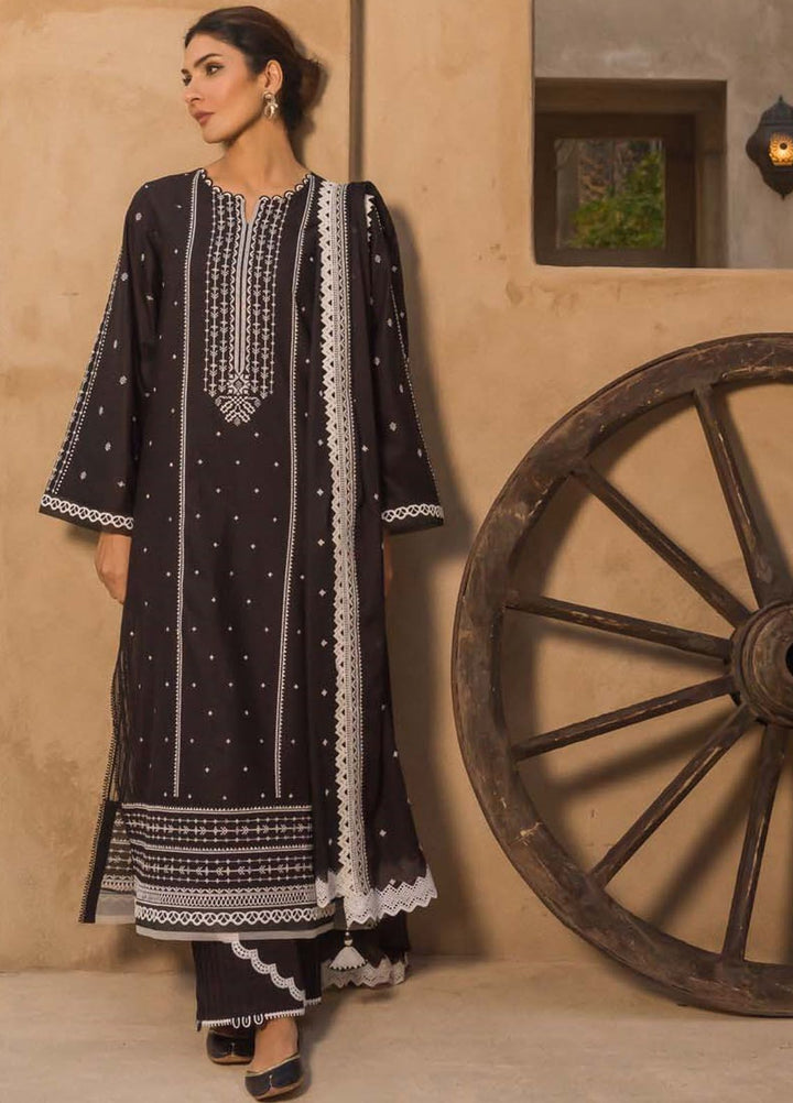 Sahar Chikankari Lawn Suit Unstitched 3 Piece SHR24LS S24-CK-L1-04 - Spring Summer Collection