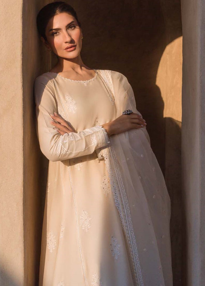 Sahar Chikankari Lawn Suit Unstitched 3 Piece SHR24LS S24-CK-L1-05 - Spring Summer Collection