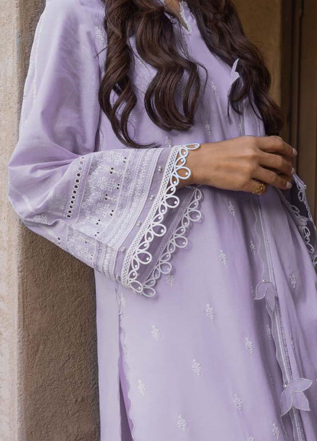 Sahar Chikankari Lawn Suit Unstitched 3 Piece SHR24LS S24-CK-L1-07 - Spring Summer Collection