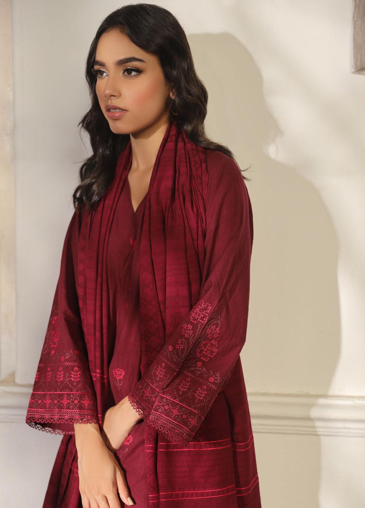 Sahar Embroidered Cross Hatch Suits Unstitched 3 Piece SHR23CH SD-V2-23-02 - Winter Collection