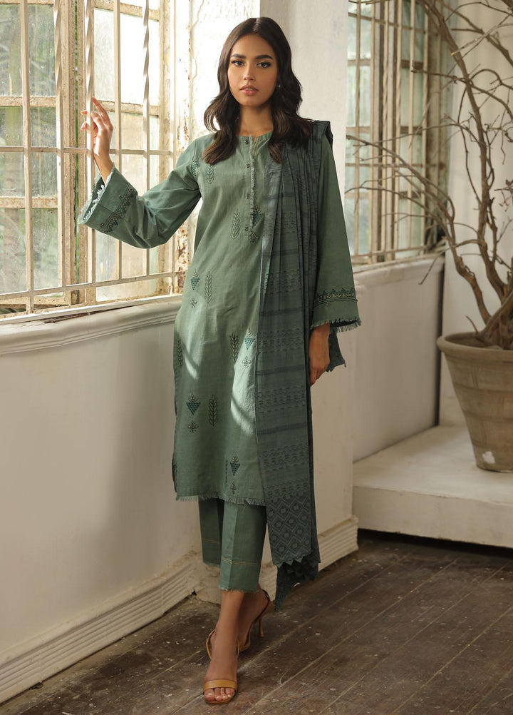 Sahar Embroidered Cross Hatch Suits Unstitched 3 Piece SHR23CH SD-V2-23-03 - Winter Collection