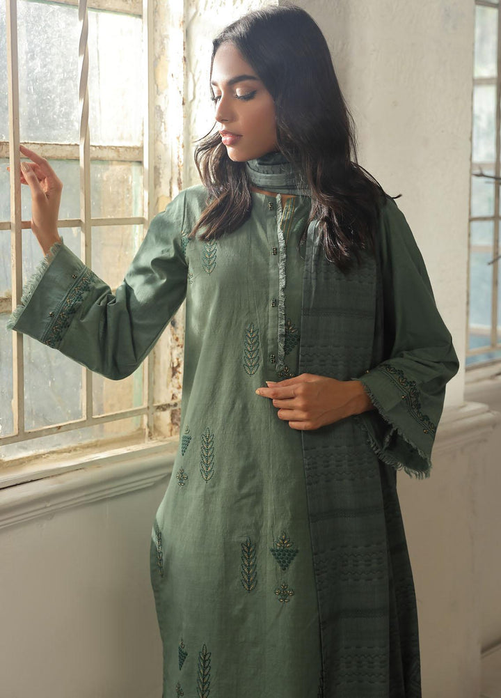 Sahar Embroidered Cross Hatch Suits Unstitched 3 Piece SHR23CH SD-V2-23-03 - Winter Collection