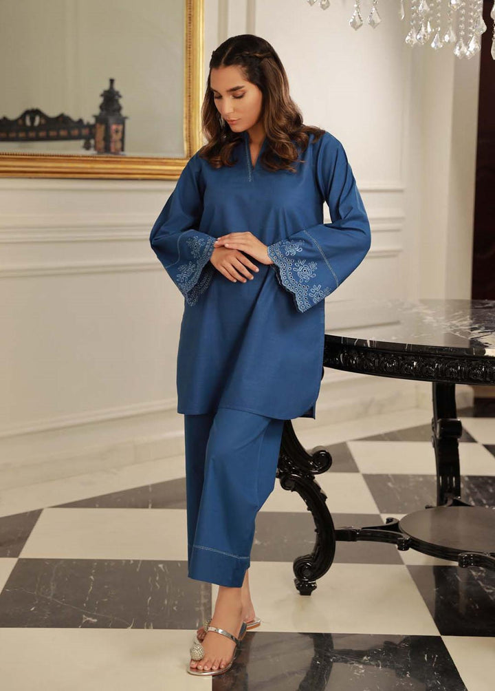 Sahar Pret Embroidered  2 Piece Suit AWHB23-1 Sapphire