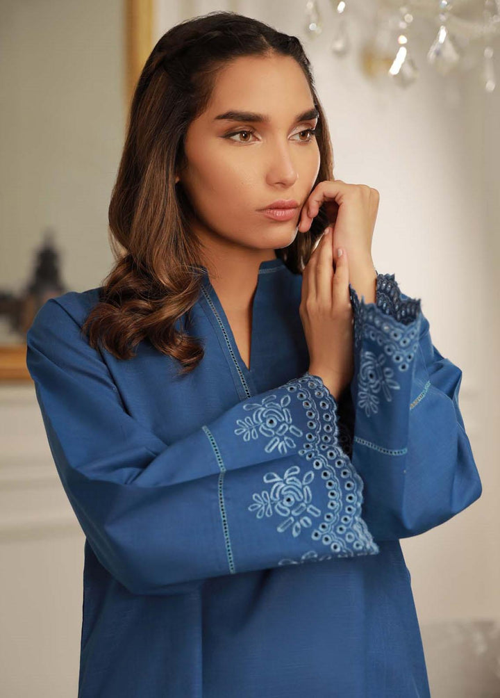 Sahar Pret Embroidered  2 Piece Suit AWHB23-1 Sapphire