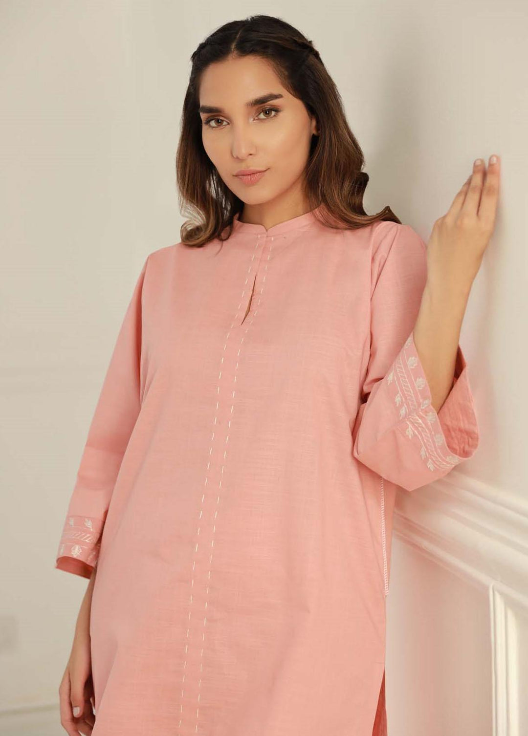 Sahar Pret Embroidered  2 Piece Suit AWHB23-2 Coral Luxe