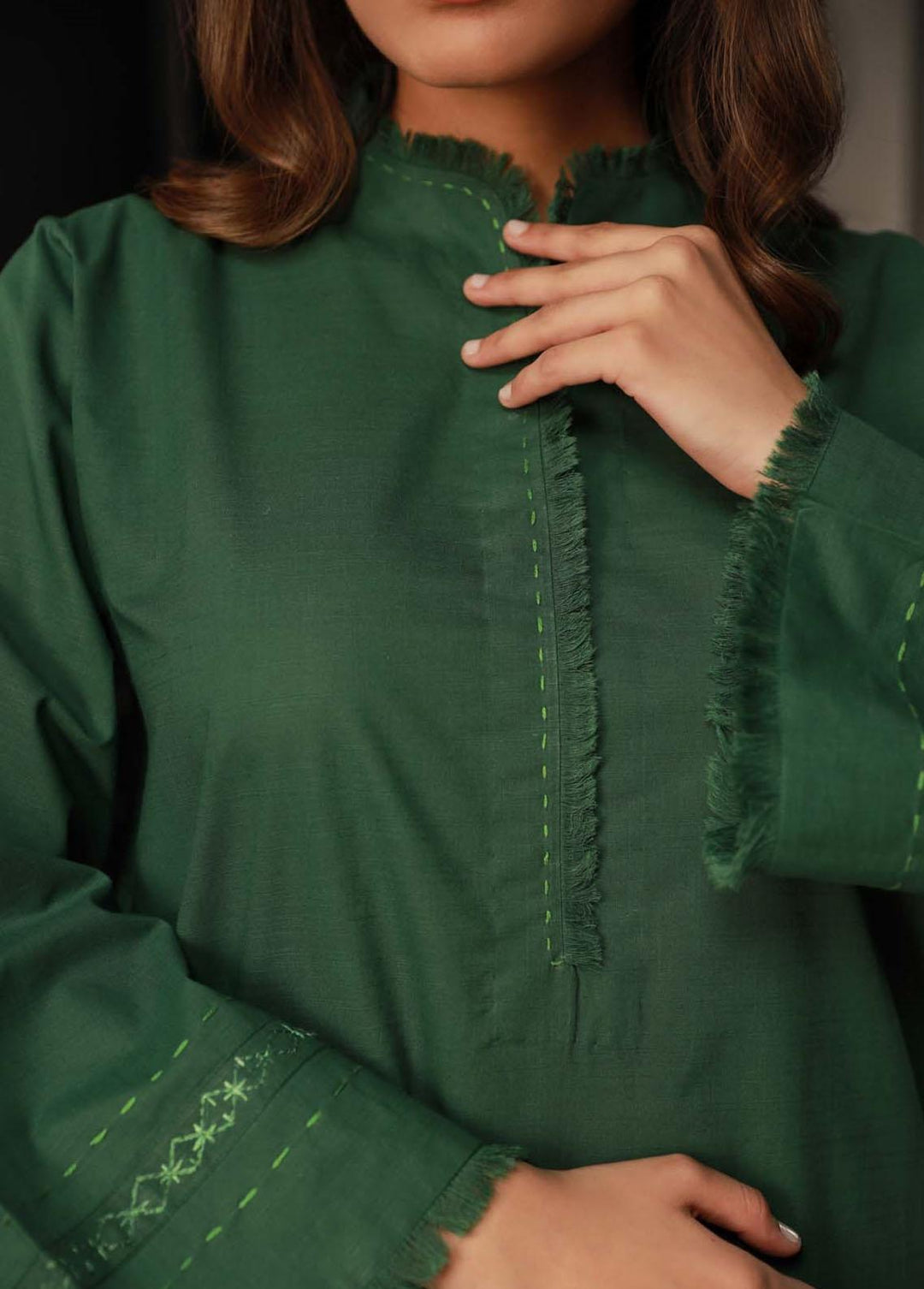 Sahar Pret Embroidered  2 Piece Suit AWHB23-3 Evergreen