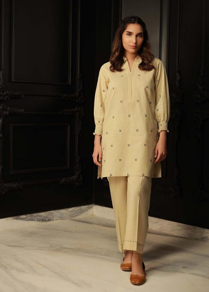 Sahar Pret Embroidered  2 Piece Suit AWHB23-4 Dune