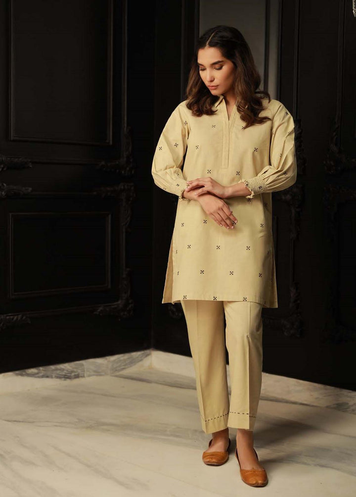 Sahar Pret Embroidered  2 Piece Suit AWHB23-4 Dune