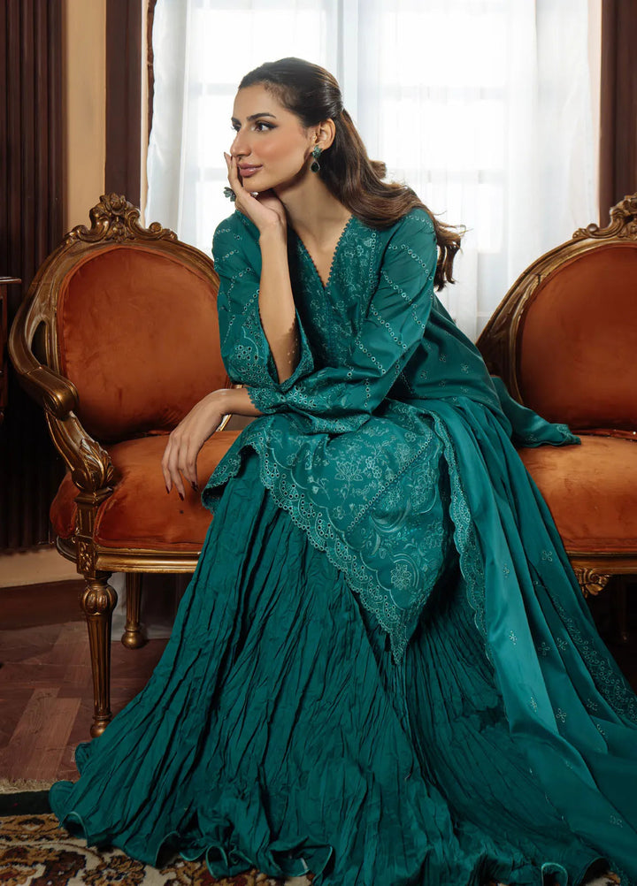 Sahar Embroidered Chikankari Suit Unstitched 3 Piece CK-25-V1-01 Regal Reverie - Festive Collection