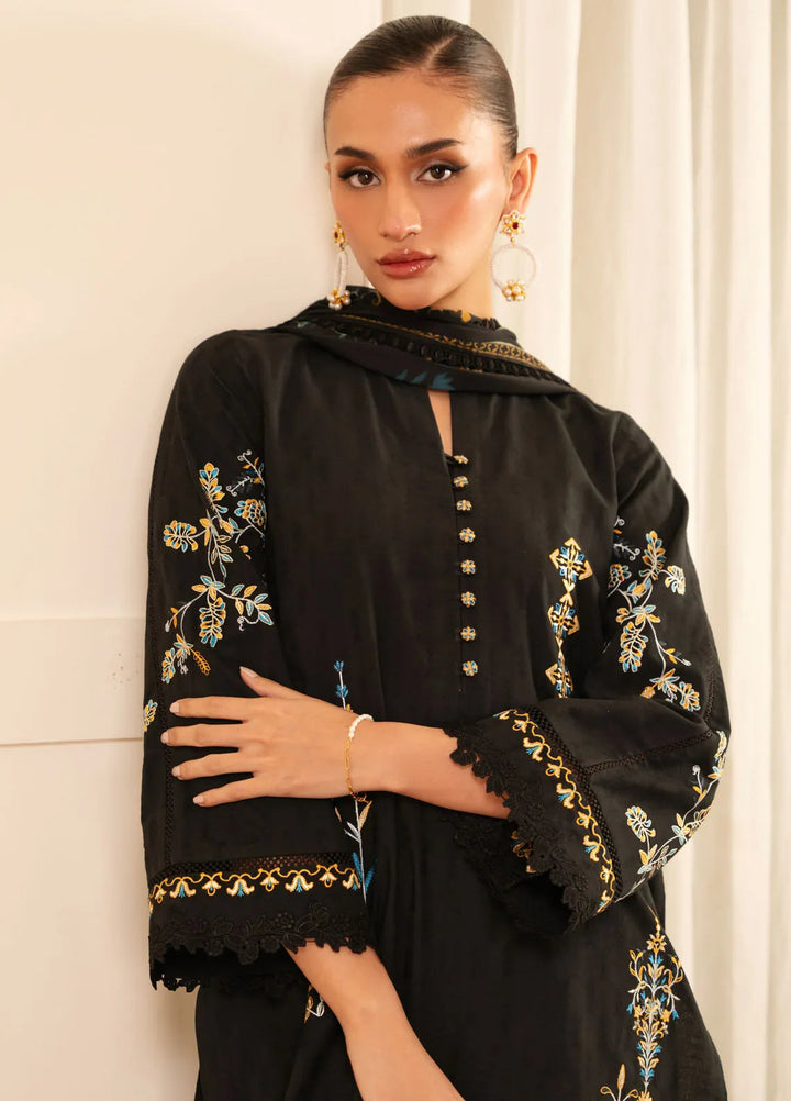 Sahar Embroidered Jacquard Suit Unstitched 3 Piece FL-V1-S25-05 Raven Muse - Festive Collection