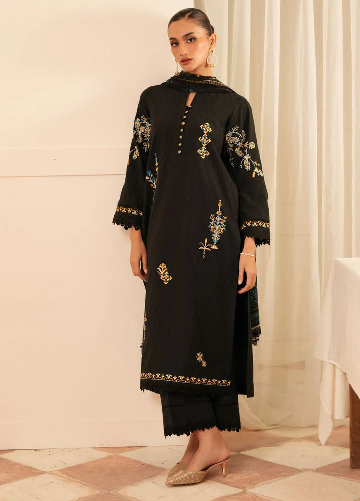 Sahar Embroidered Jacquard Suit Unstitched 3 Piece FL-V1-S25-05 Raven Muse - Festive Collection